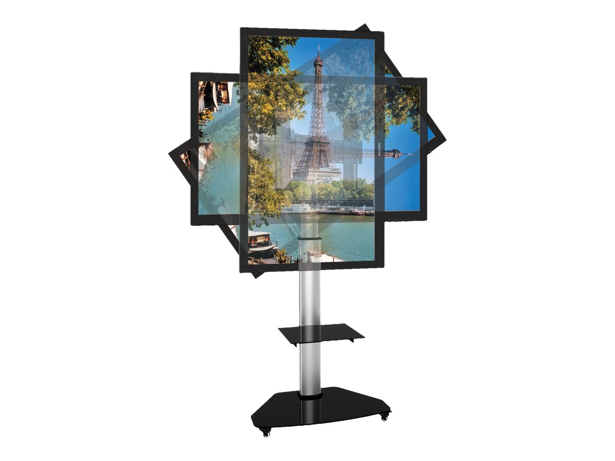 TECHLY TV Trolley silber fuer LCD 37-70