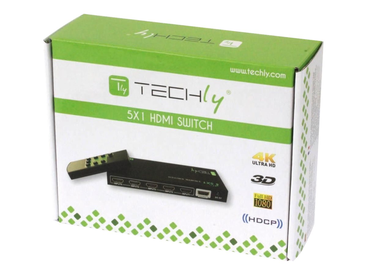 TECHLY HDMI Switch 4K UHD 3D 5-Wege