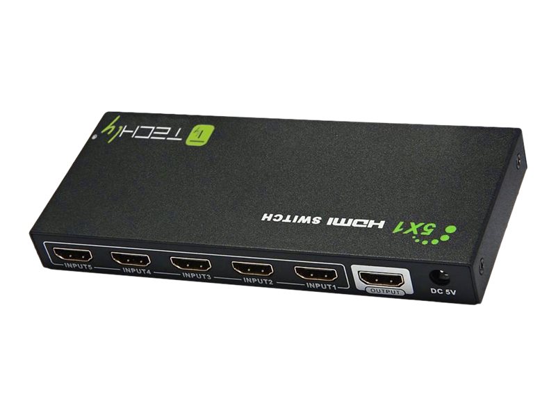 TECHLY HDMI Switch 4K UHD 3D 5-Wege
