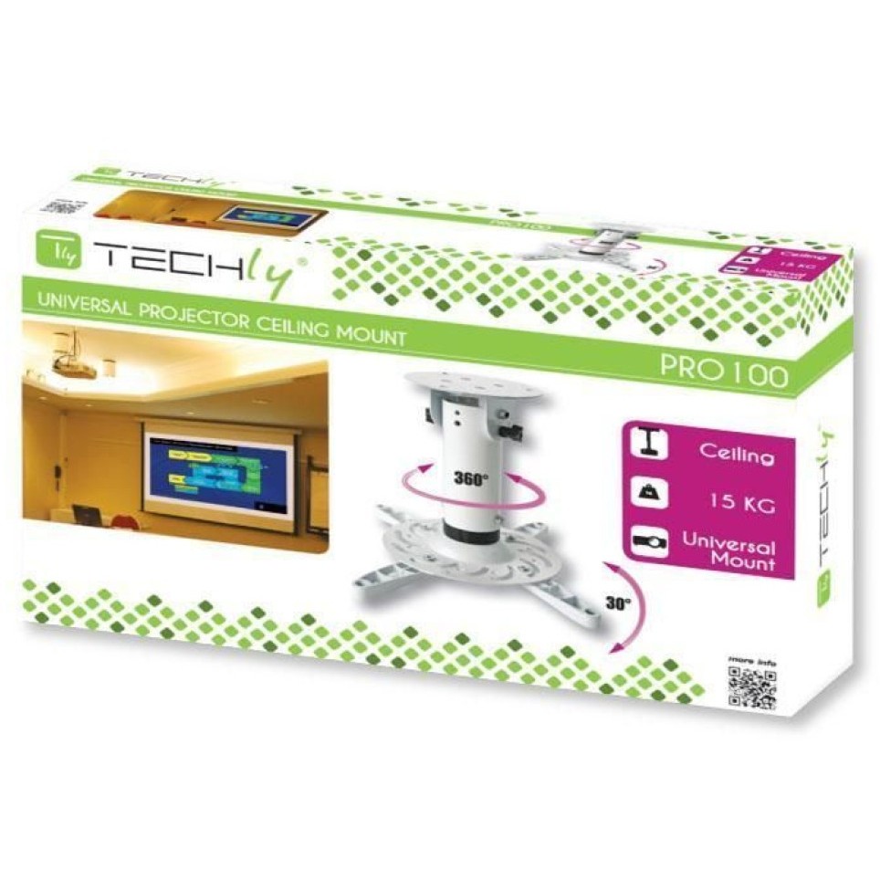 TECHLY Universal Deckenhalterung WEISS