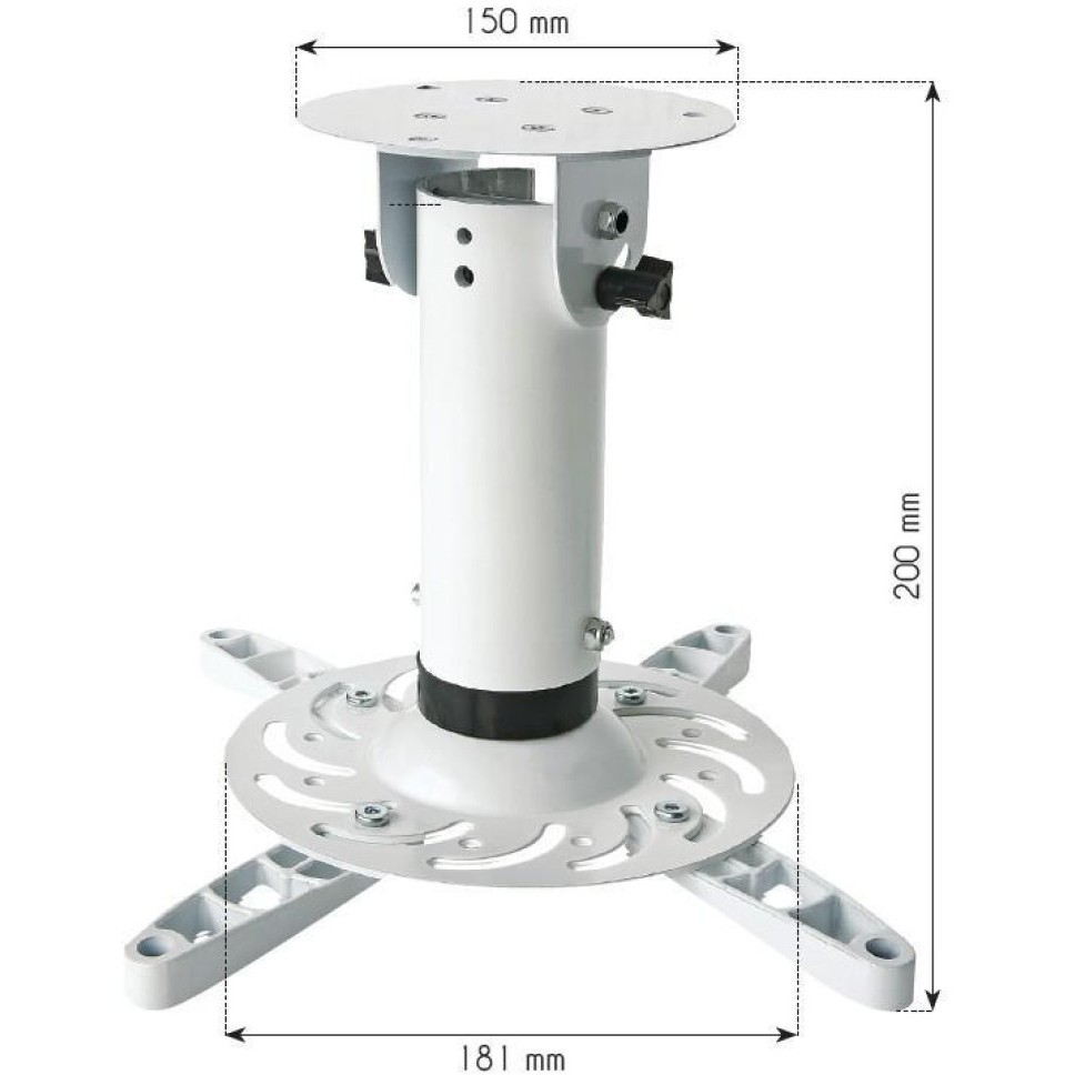 TECHLY Universal Deckenhalterung WEISS