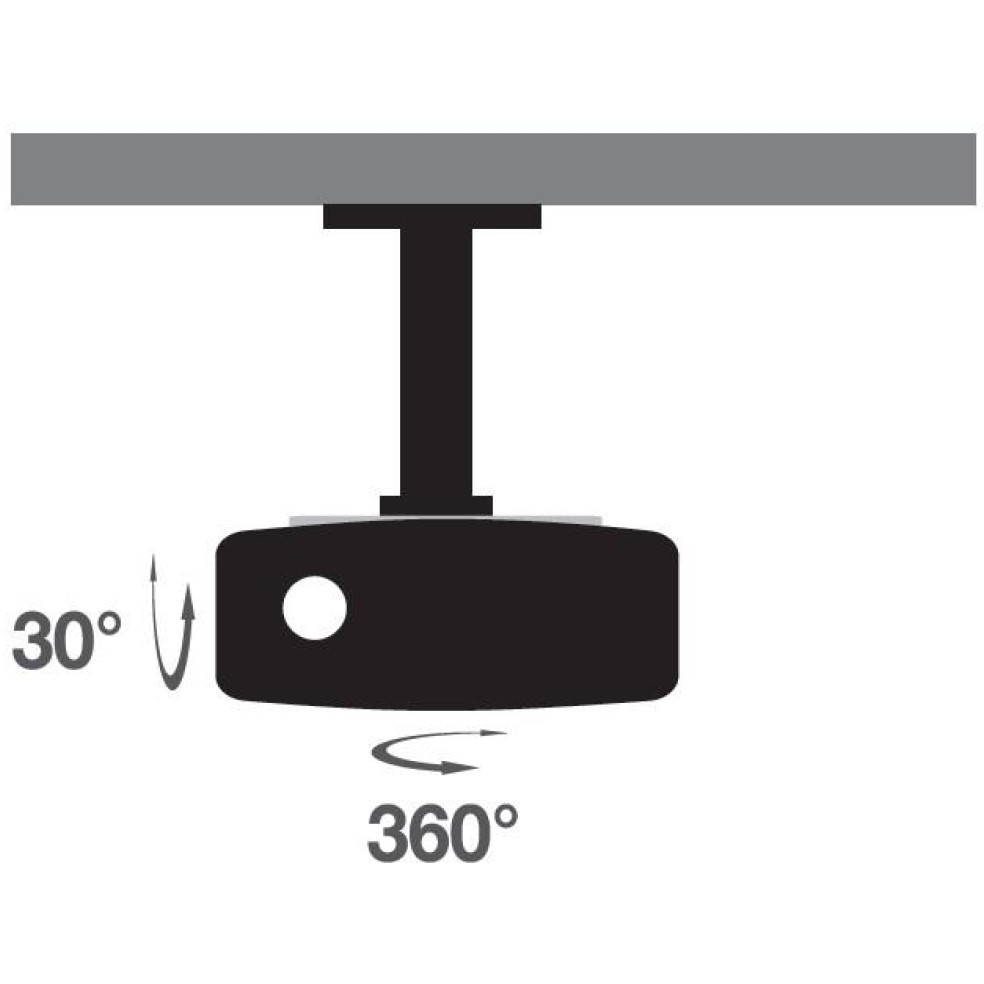TECHLY Universal Deckenhalterung WEISS