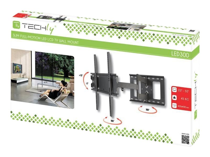 TECHLY Wandhalterung fuer LCD TV SCHWARZ