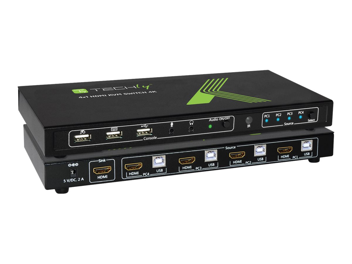 TECHLY USB HDMI KVM Switch 4X1 4K2K