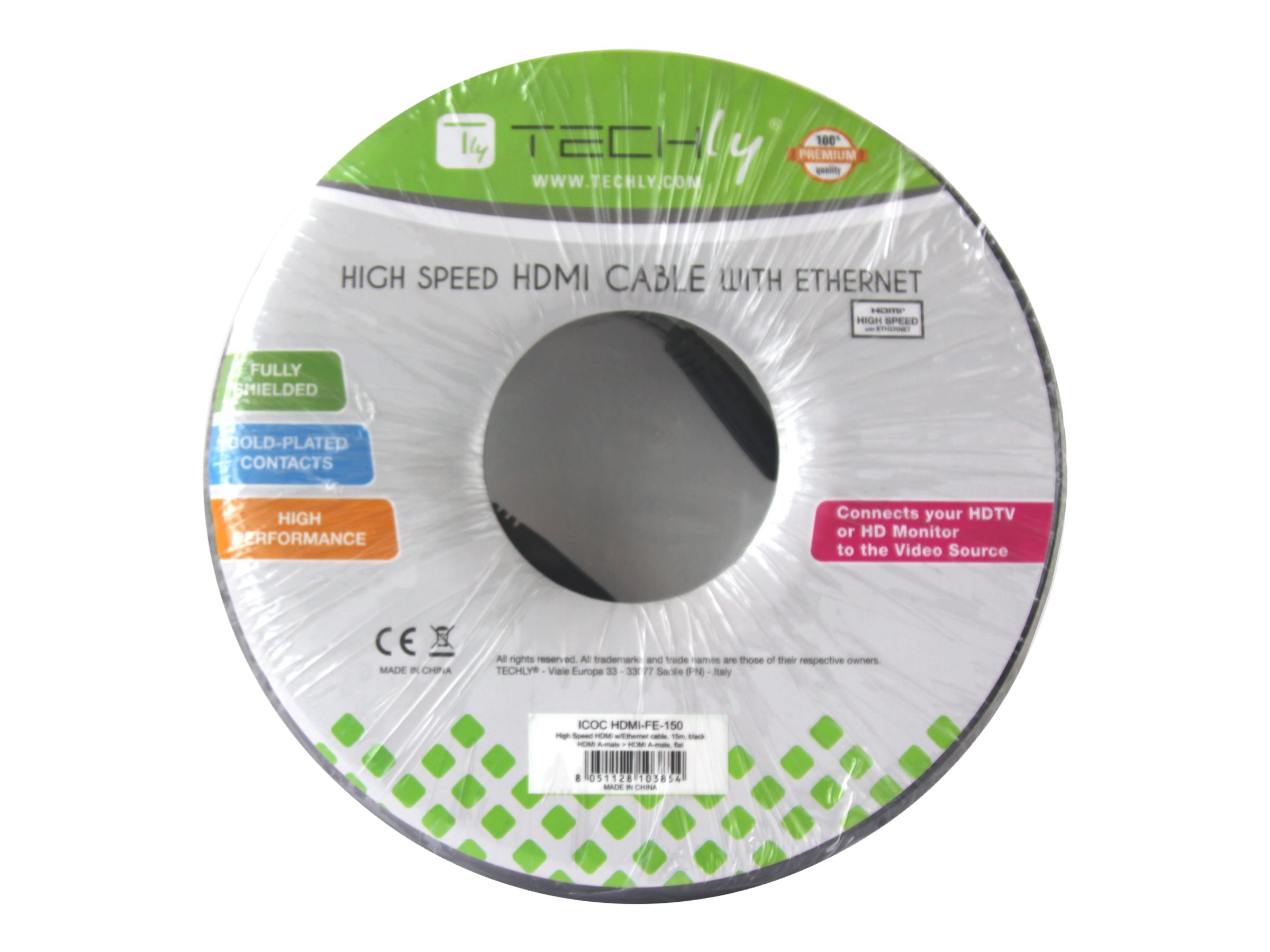 TECHLY HDMI High Speed Kabel SCHWARZ