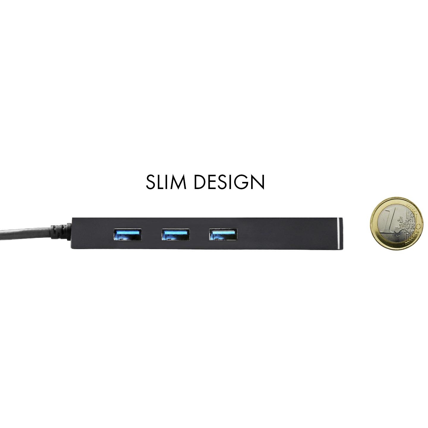 I-TEC USB C Slim HUB 3 Port Giga Lan