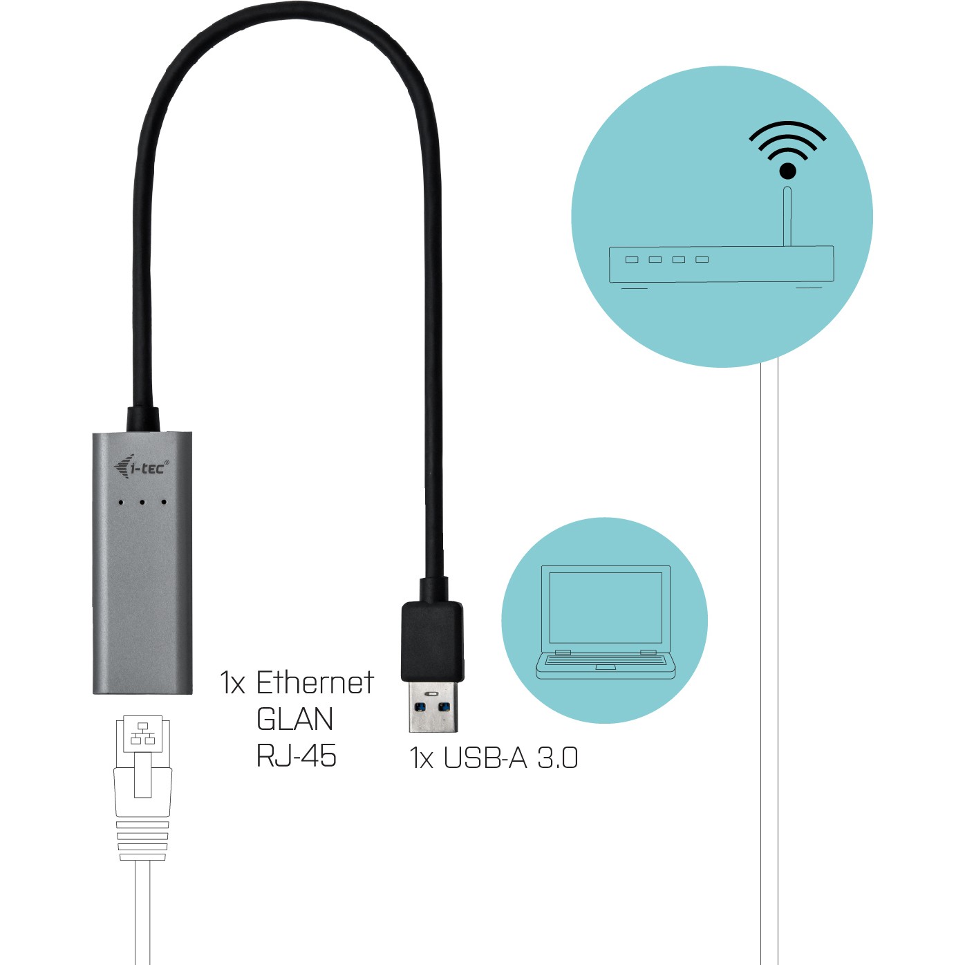 I-TEC USB 3.0 Metal GLAN Adapter