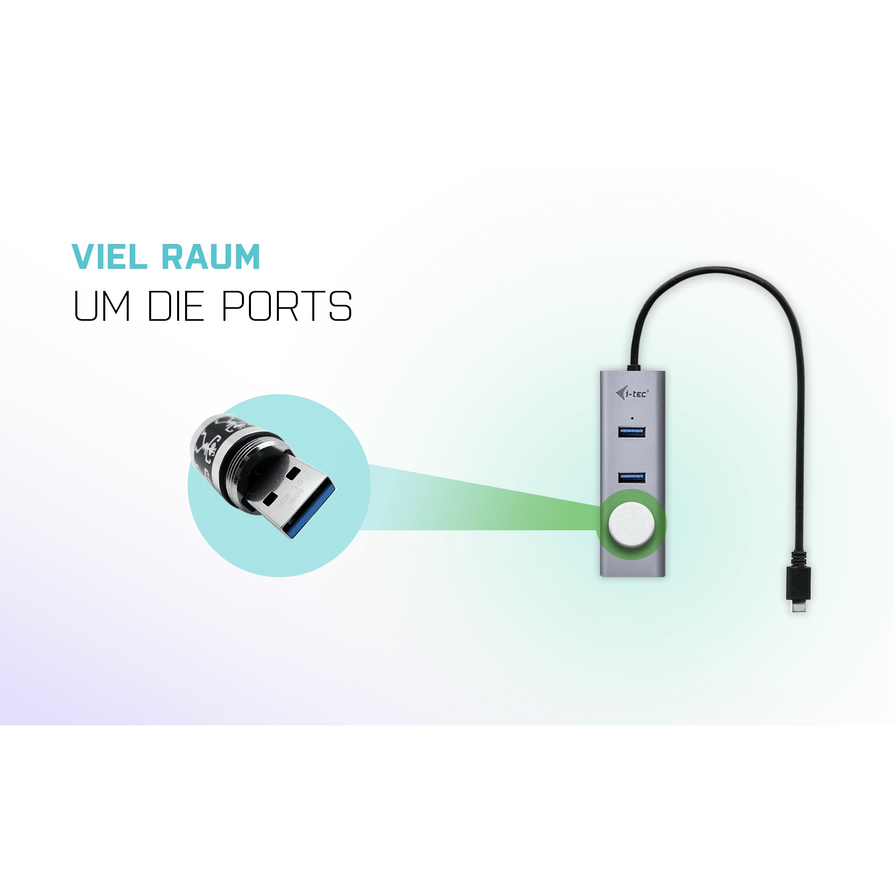 I-TEC USB C Metal HUB 4 Port passive