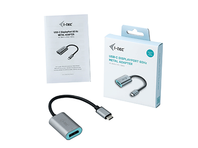 I-TEC USB C Metal DP 4K 60Hz Adapter