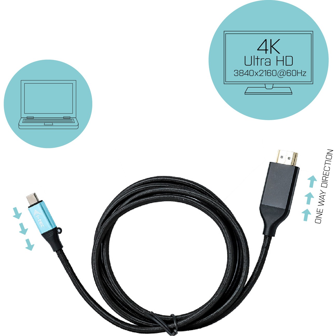 I-TEC USB C HDMI 4K Kabel Adapter