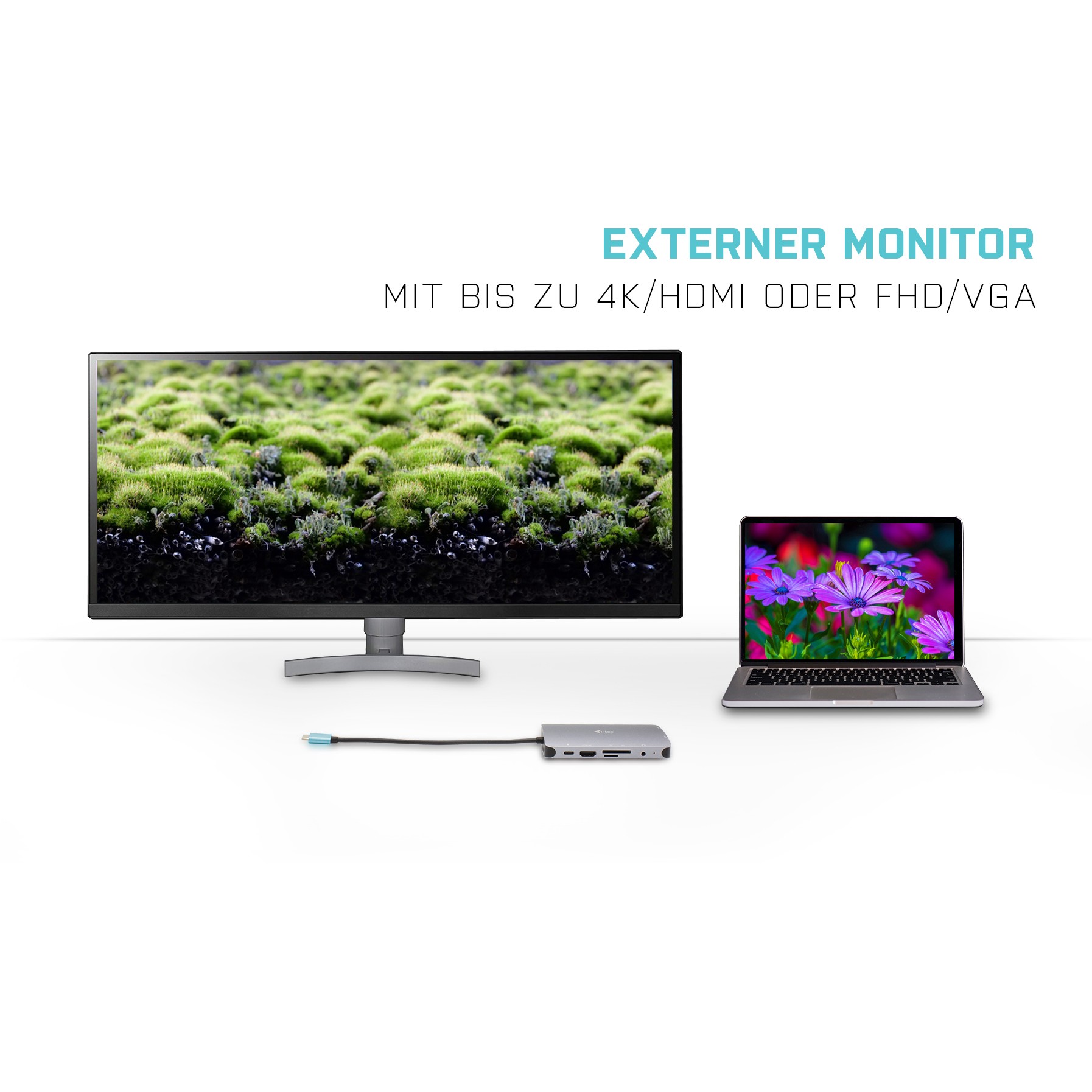 I-TEC USB-C Metal Nano Dock HDMI/VGA+PD