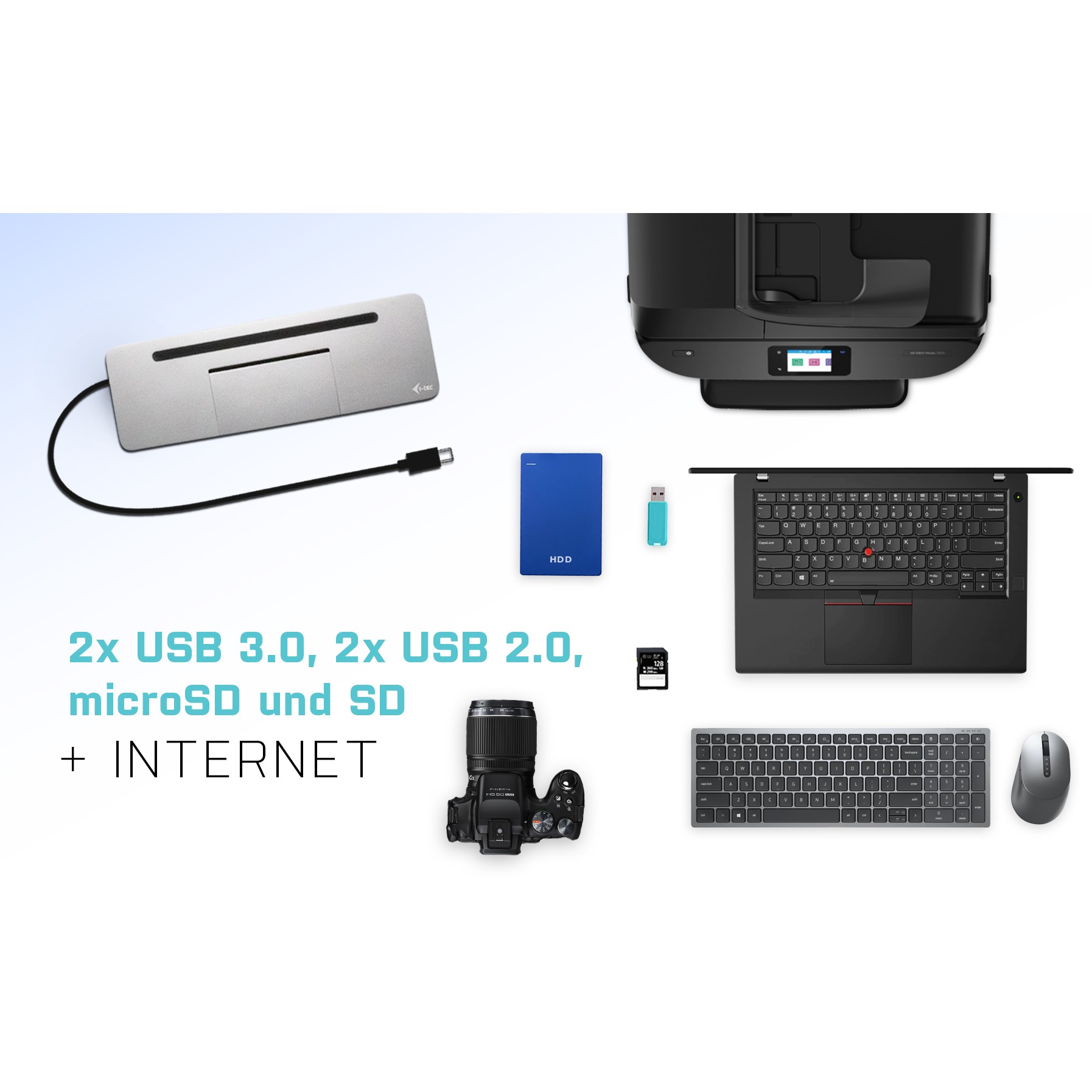 I-TEC USB-C Metal Dock 3xDisplay+PD