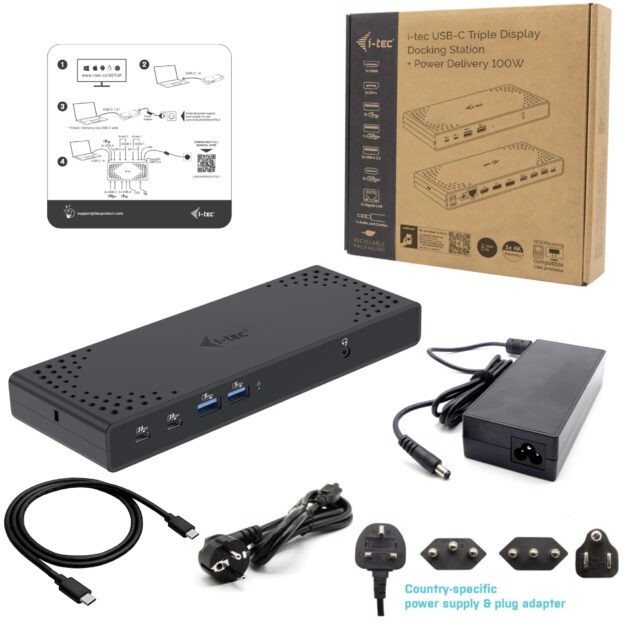 I-TEC USB-C Tripledock PD 100W