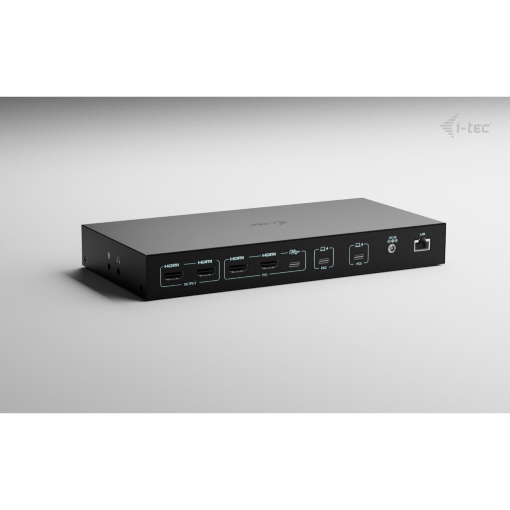 I-TEC USB-C KVM DS for 3 Hosts