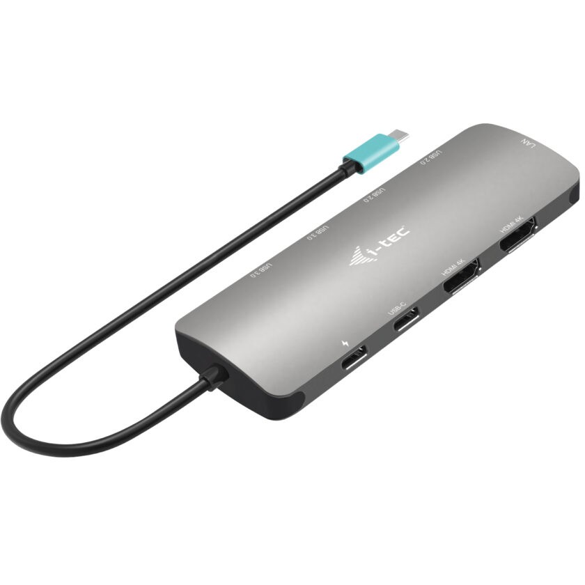 I-TEC USB-C Metal Nano Dock 2x HDMI + PD