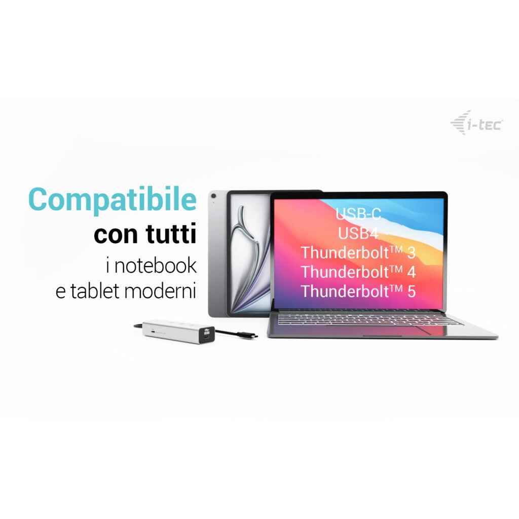 I-TEC USB-C HUB 5port + USB-C 8K PD85W