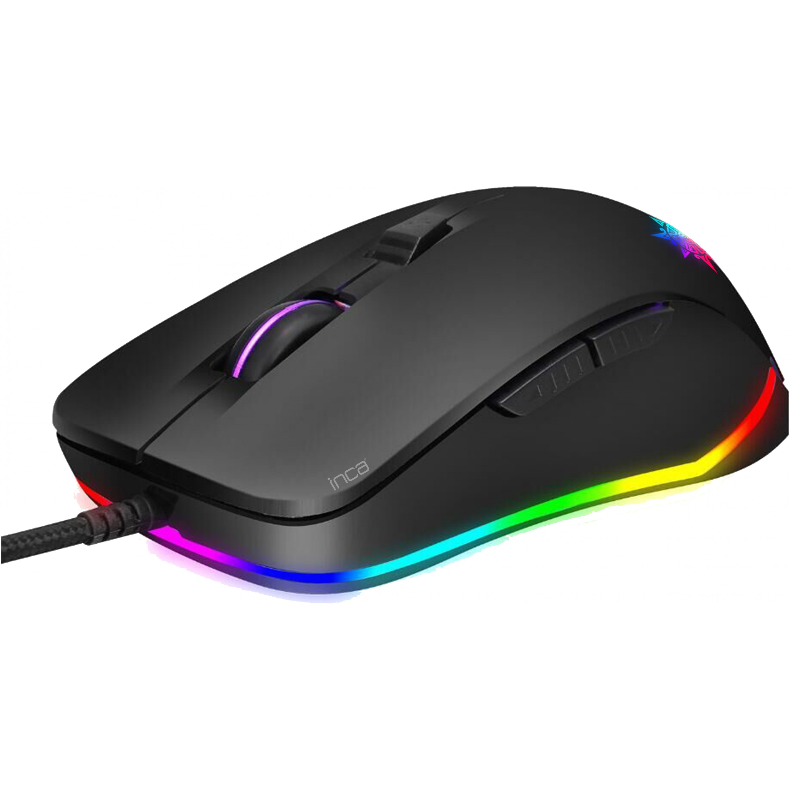 INCA Gaming Maus IMG-327    4800 DPI, RGB, 6 Tasten, USB, SW retail