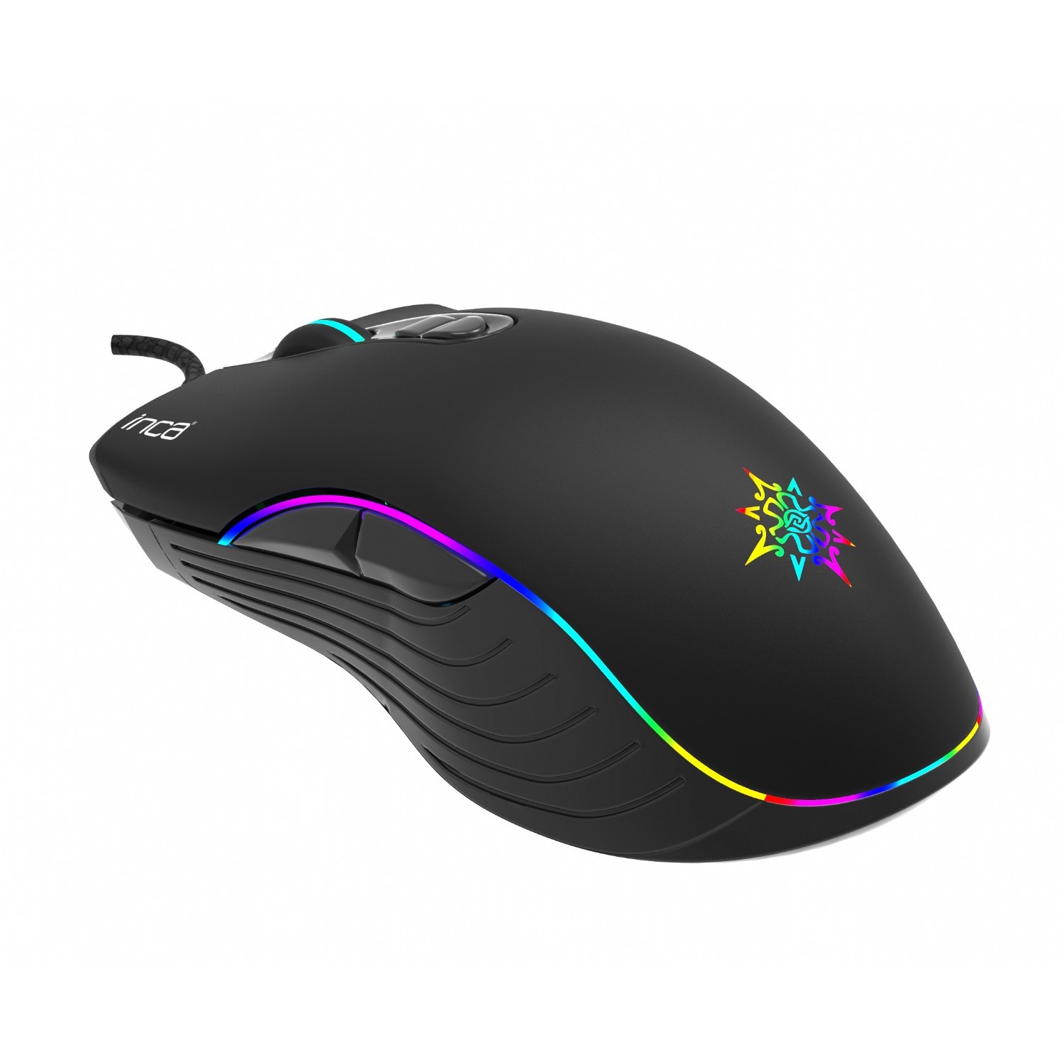 INCA Gaming Maus IMG-GT15   4800 DPI, RGB, 7 Tasten, USB, SW retail