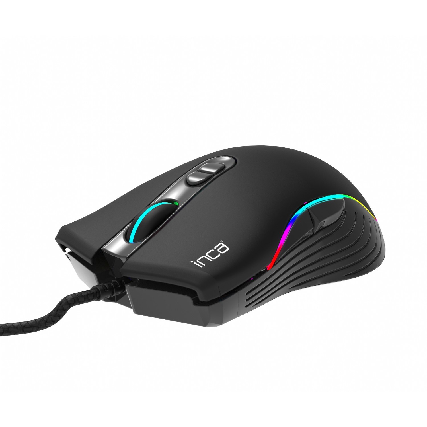 INCA Gaming Maus IMG-GT15   4800 DPI, RGB, 7 Tasten, USB, SW retail
