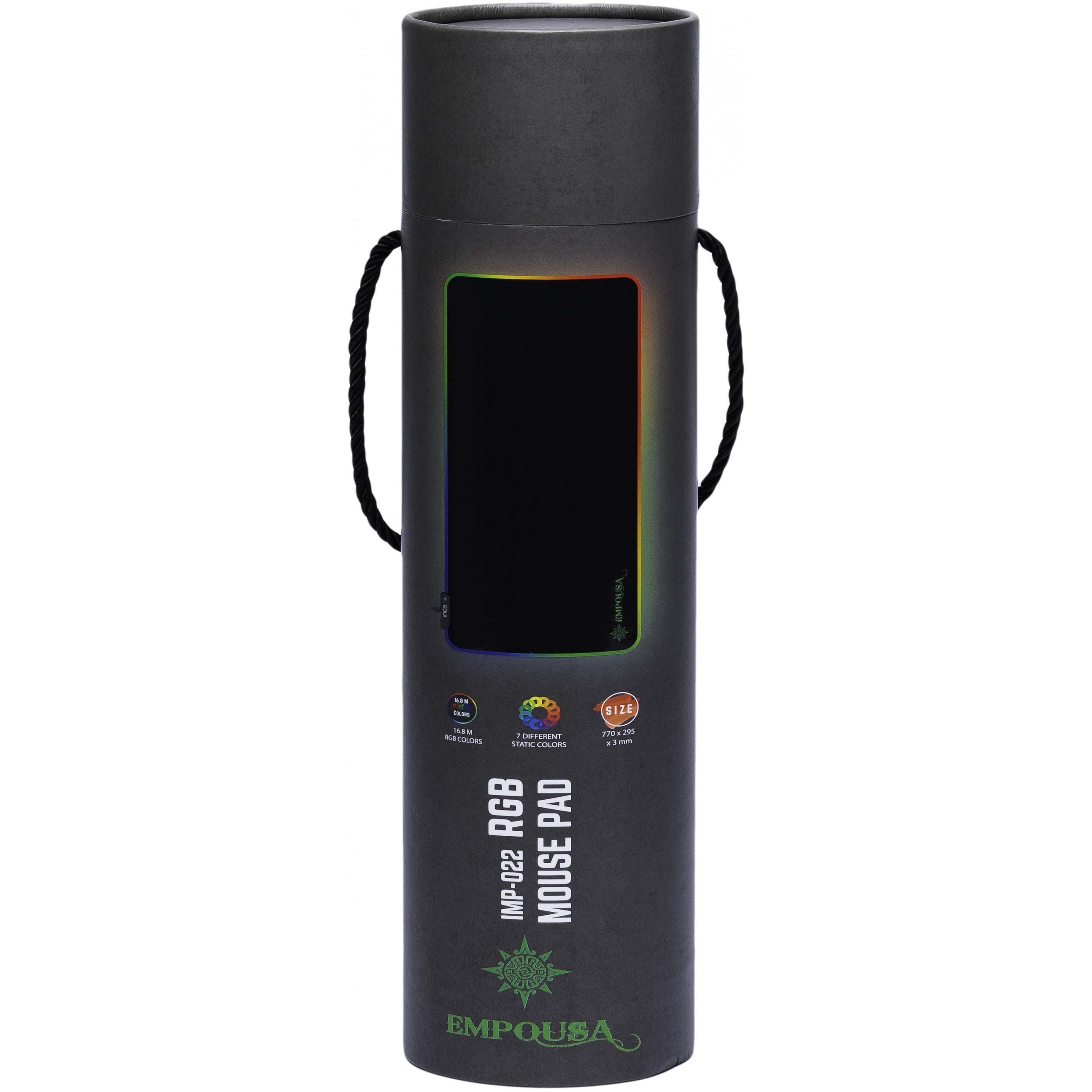 INCA Gaming Mauspad IMP-022  RGB-LED, 770x295x3mm, SW retail