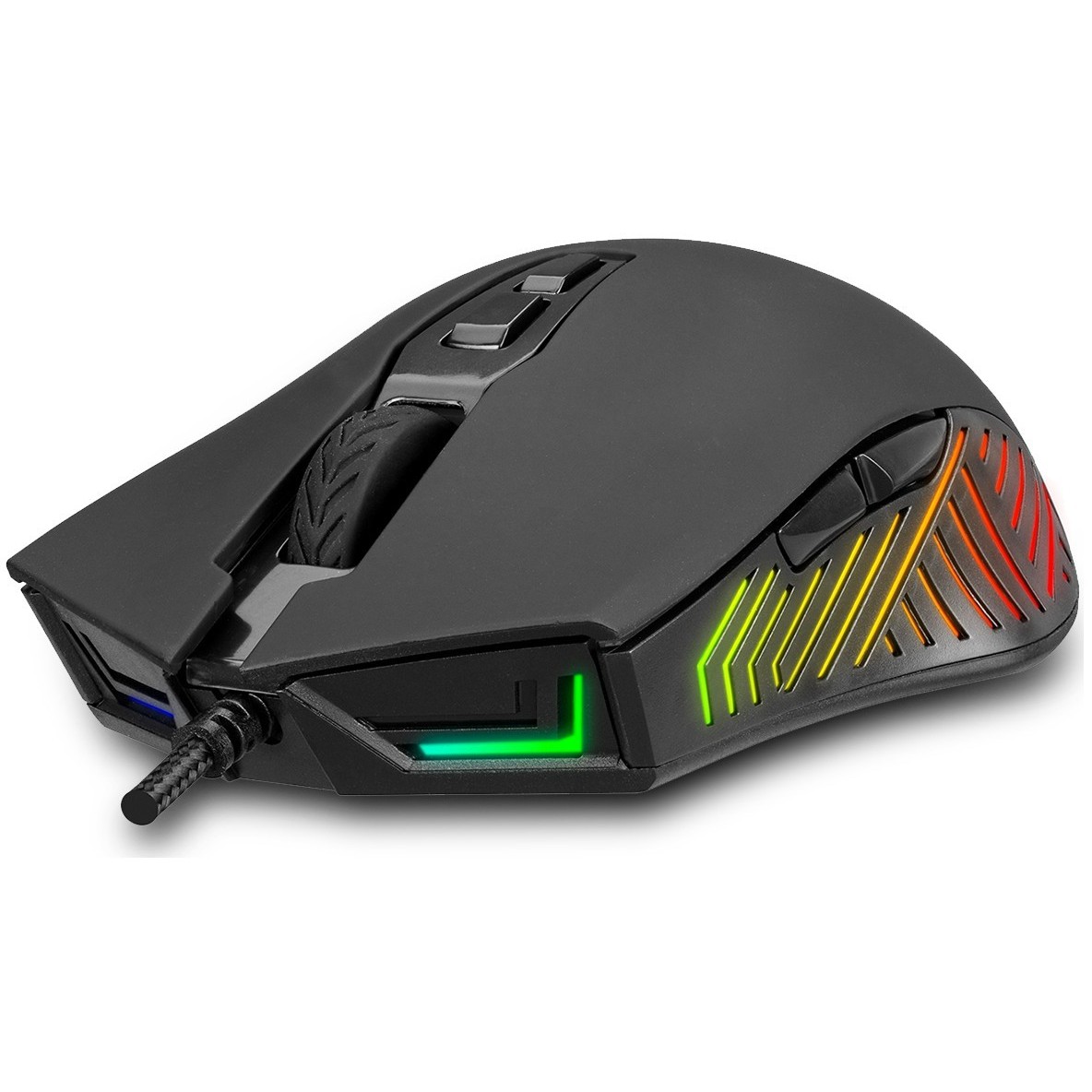 INCA Gaming Maus IMG-GT17   6400 DPI, RGB, 7 Tasten, USB, SW retail