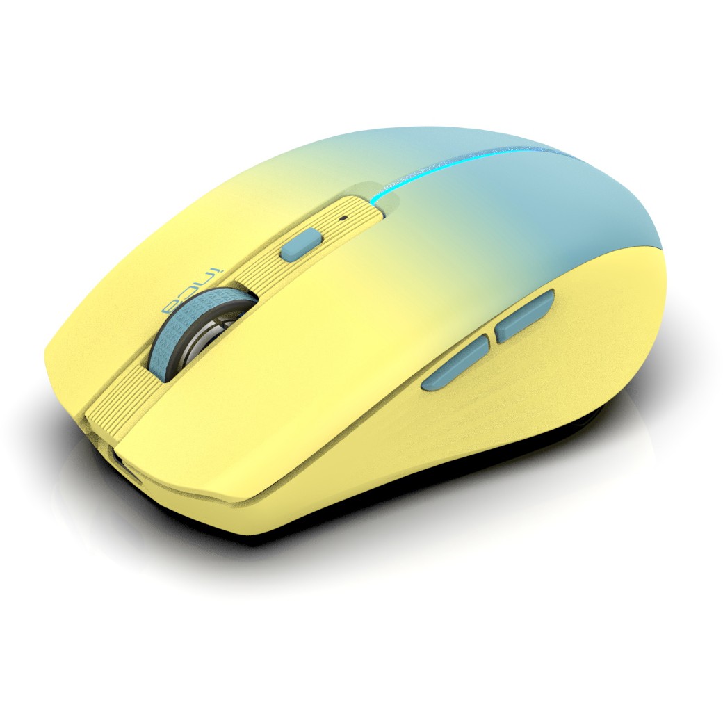 INCA Maus IWM-511RS   1600 DPI,Wrls & BT,6D Taste,  Gelb