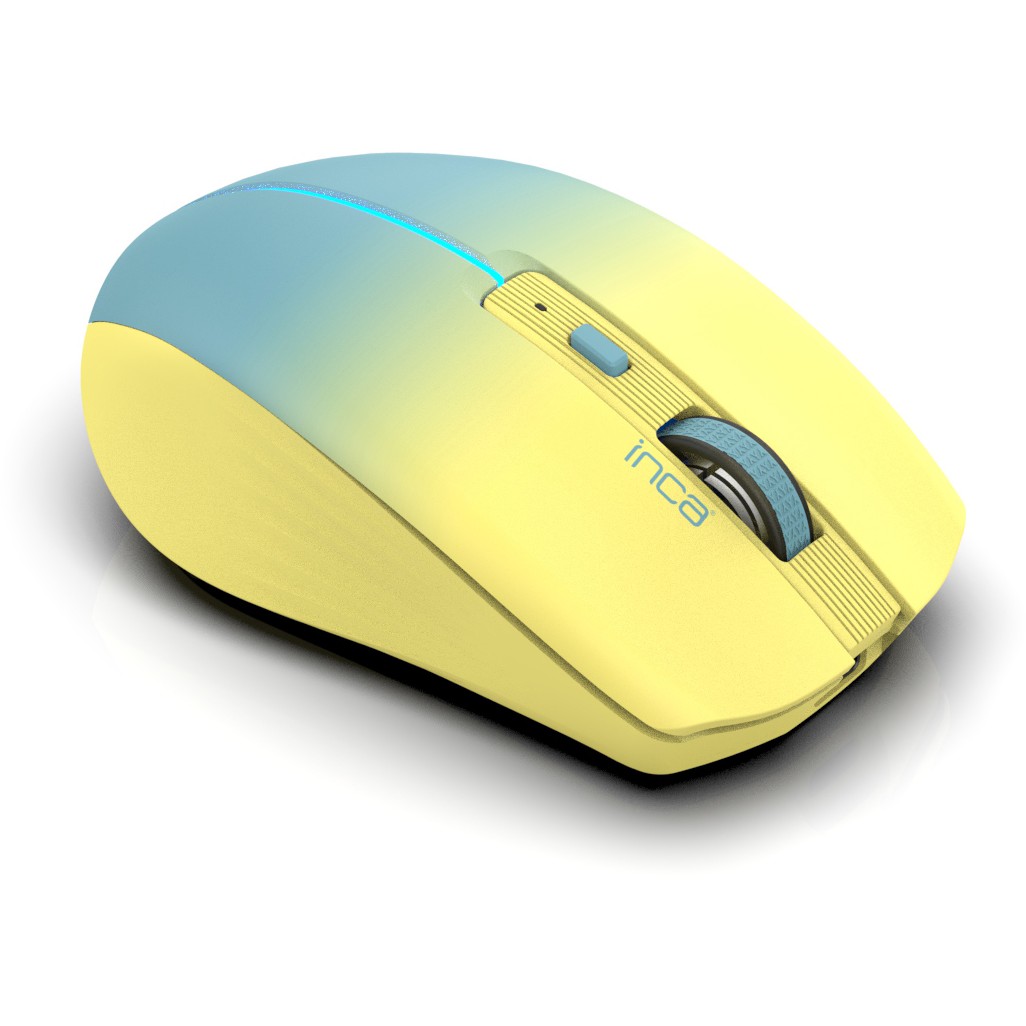 INCA Maus IWM-511RS   1600 DPI,Wrls & BT,6D Taste,  Gelb
