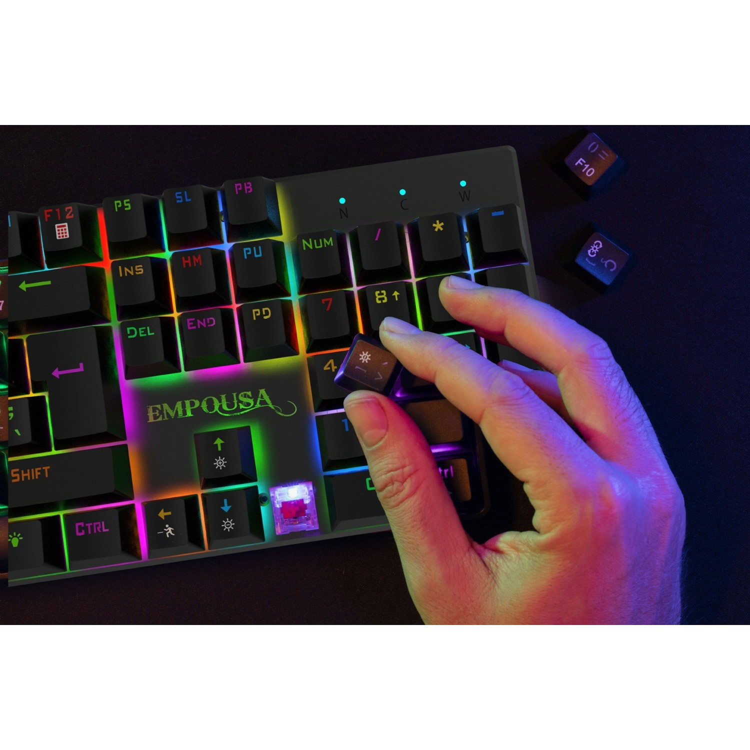 INCA Gaming Tastatur IKG-443  Mechanisch, RGB, dt. Layout