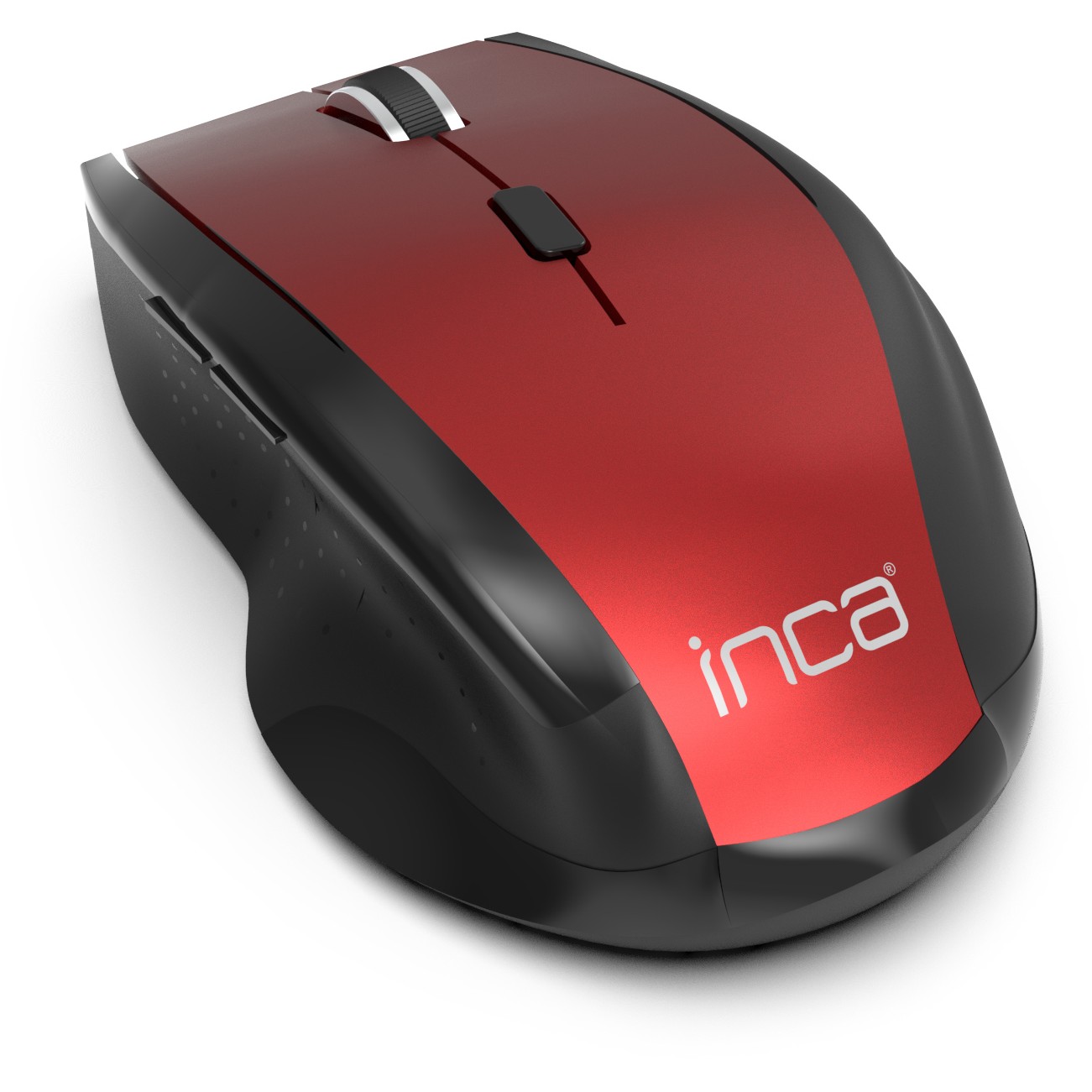 INCA Maus IWM-500GLK  1600 DPI,Wireless,Nano-USB,Laser,Rot retail