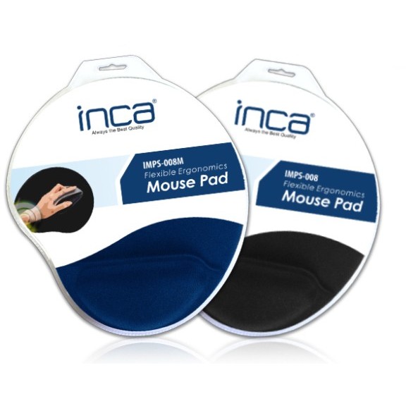 INCA Mauspad IMPS-008M Silikon, Handgelenkstüzte, 3mm, BL retail