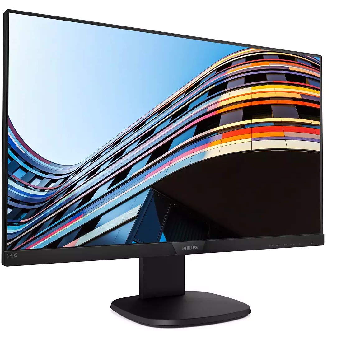 61cm/24'' (1920x1080) Philips S-line 243S7EHMB 16:9 5ms IPS HDMI VGA VESA Pivot Speaker Full HD Black