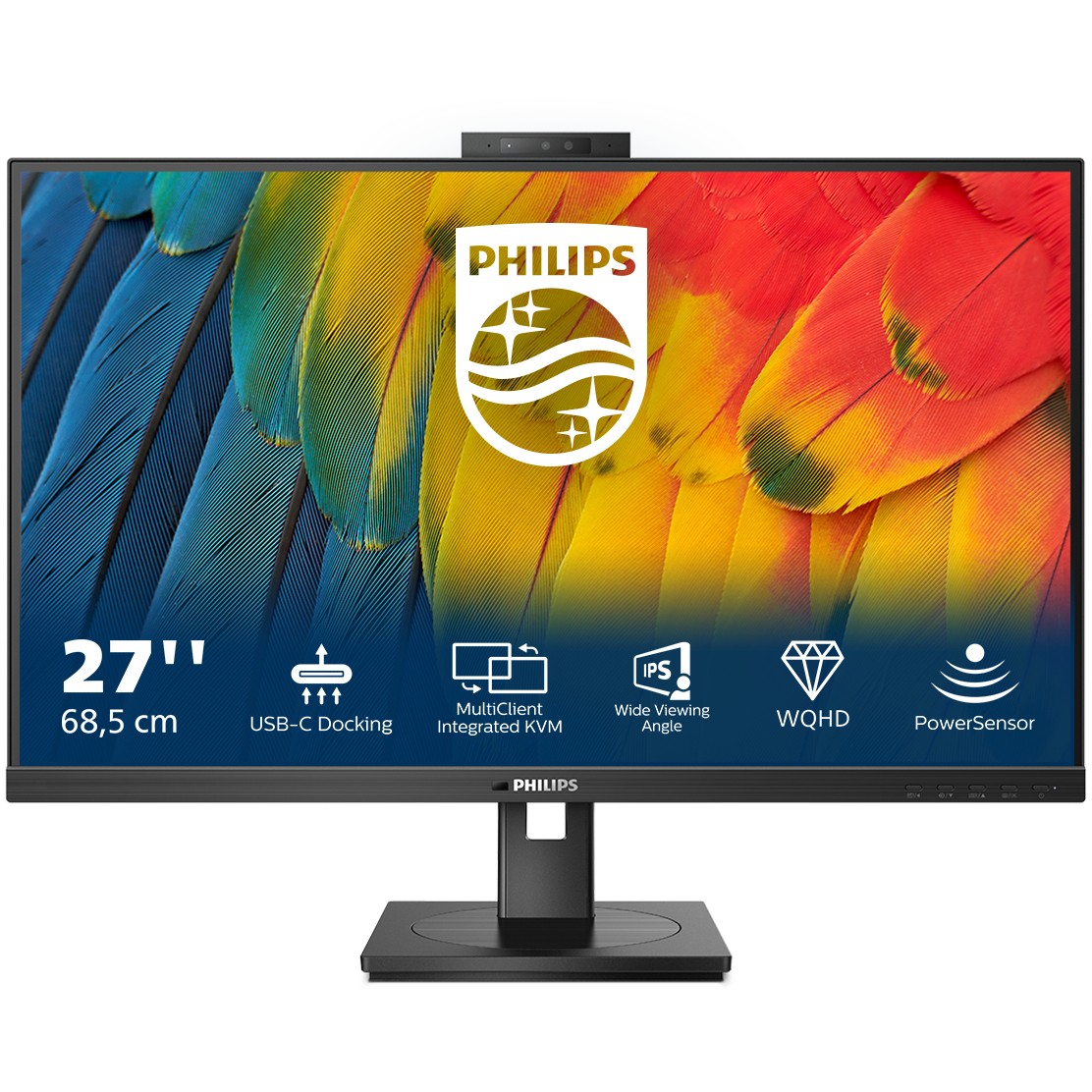 Philips 5000 series 27B1U5601H/00 LED display 68,6 cm (27) 2560 x 1440 Pixel Quad HD LCD Schwarz