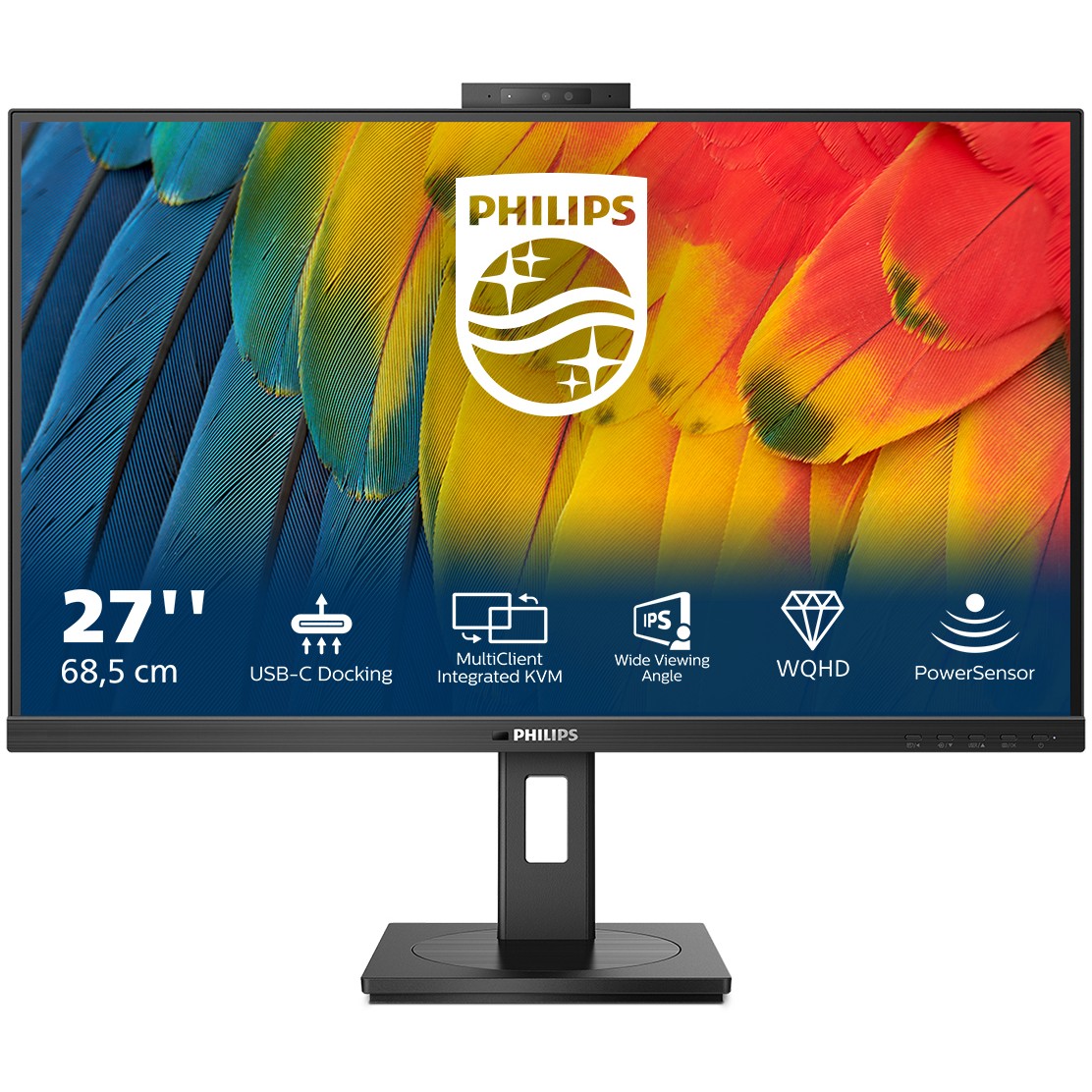 Philips 5000 series 27B1U5601H/00 LED display 68,6 cm (27) 2560 x 1440 Pixel Quad HD LCD Schwarz
