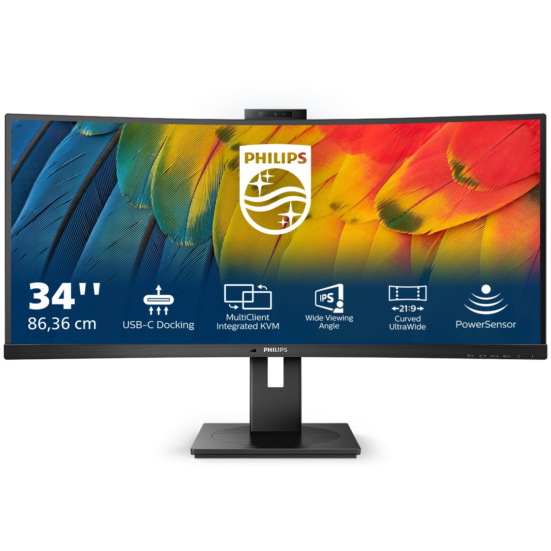 Philips 86,4cm (34,0) 34B1U5600CH 21:09 HDMI+DP+USB-C VA