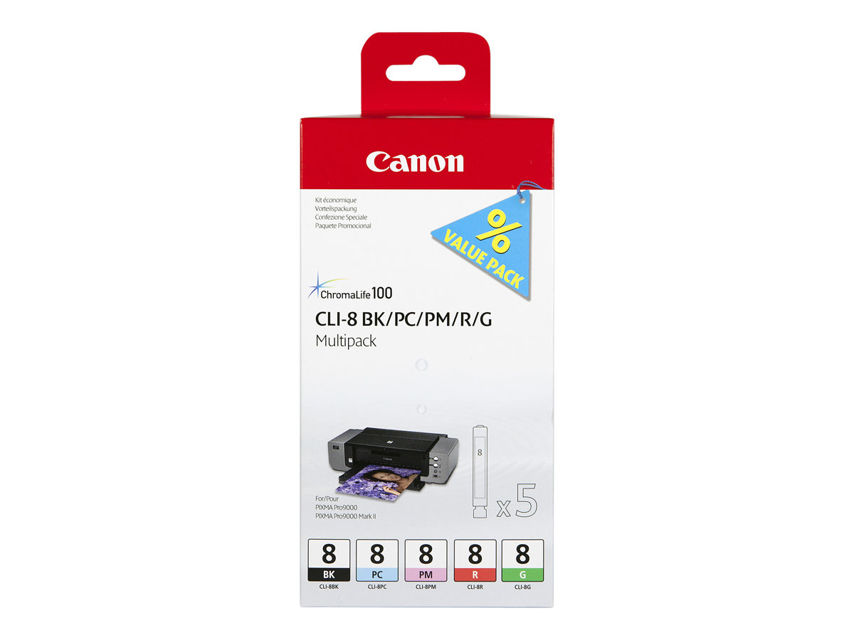 CANON CLI-8 BK/PC/PM/R/G Multi Pack