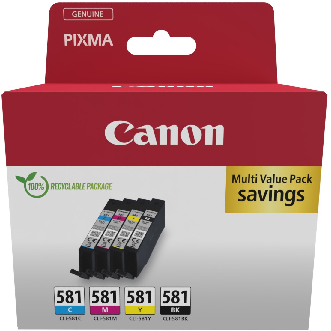 CANON CLI-581 Ink Cartridge C/M/Y/BK