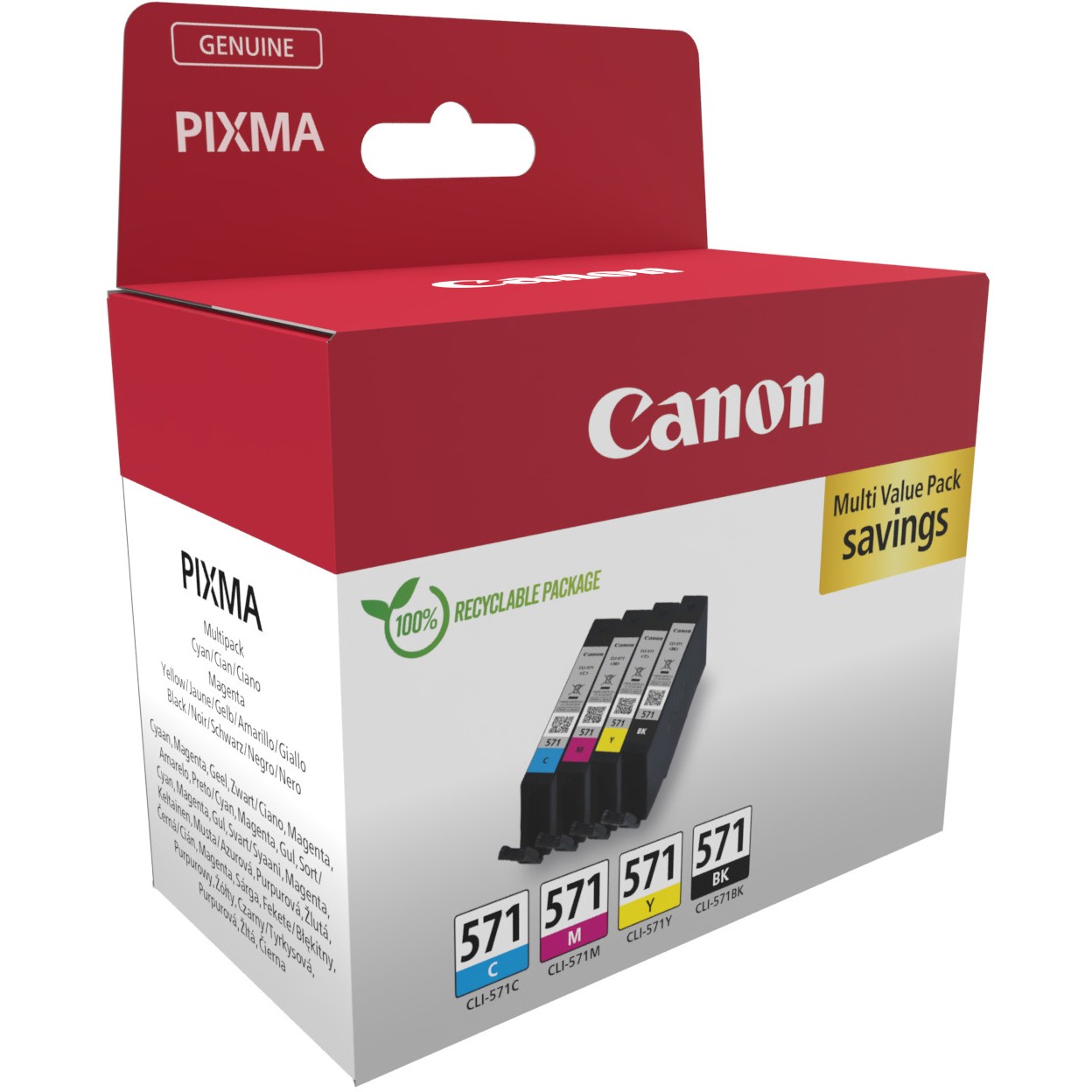 CANON CLI-571 Ink Cartridge C/M/Y/BK