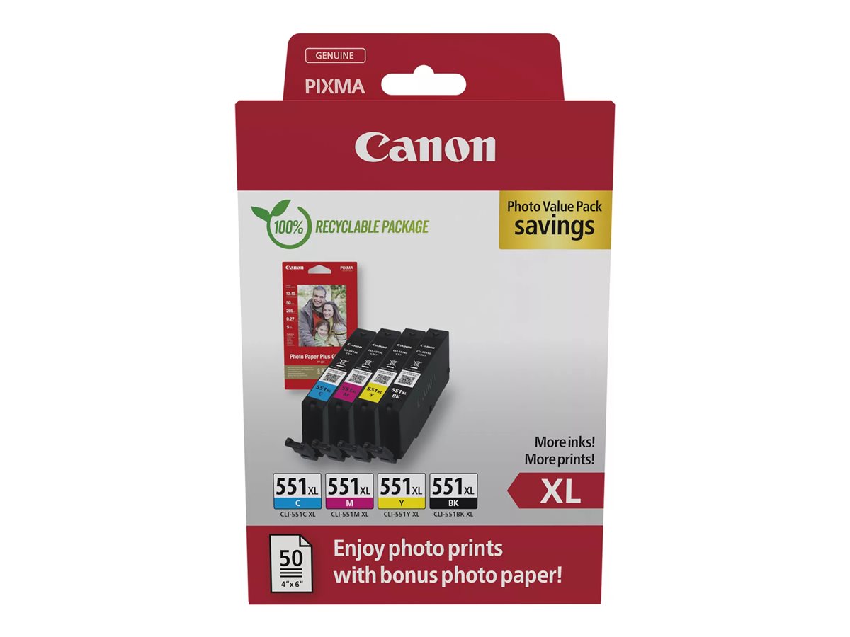 CANON CLI-551XL Ink Cartridge C/M/Y/BK