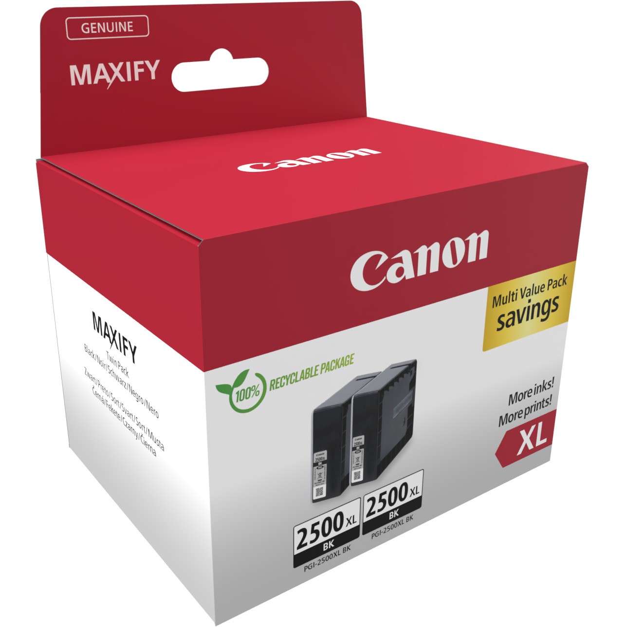 CANON PGI-2500XL Ink Cartridge BK TWIN