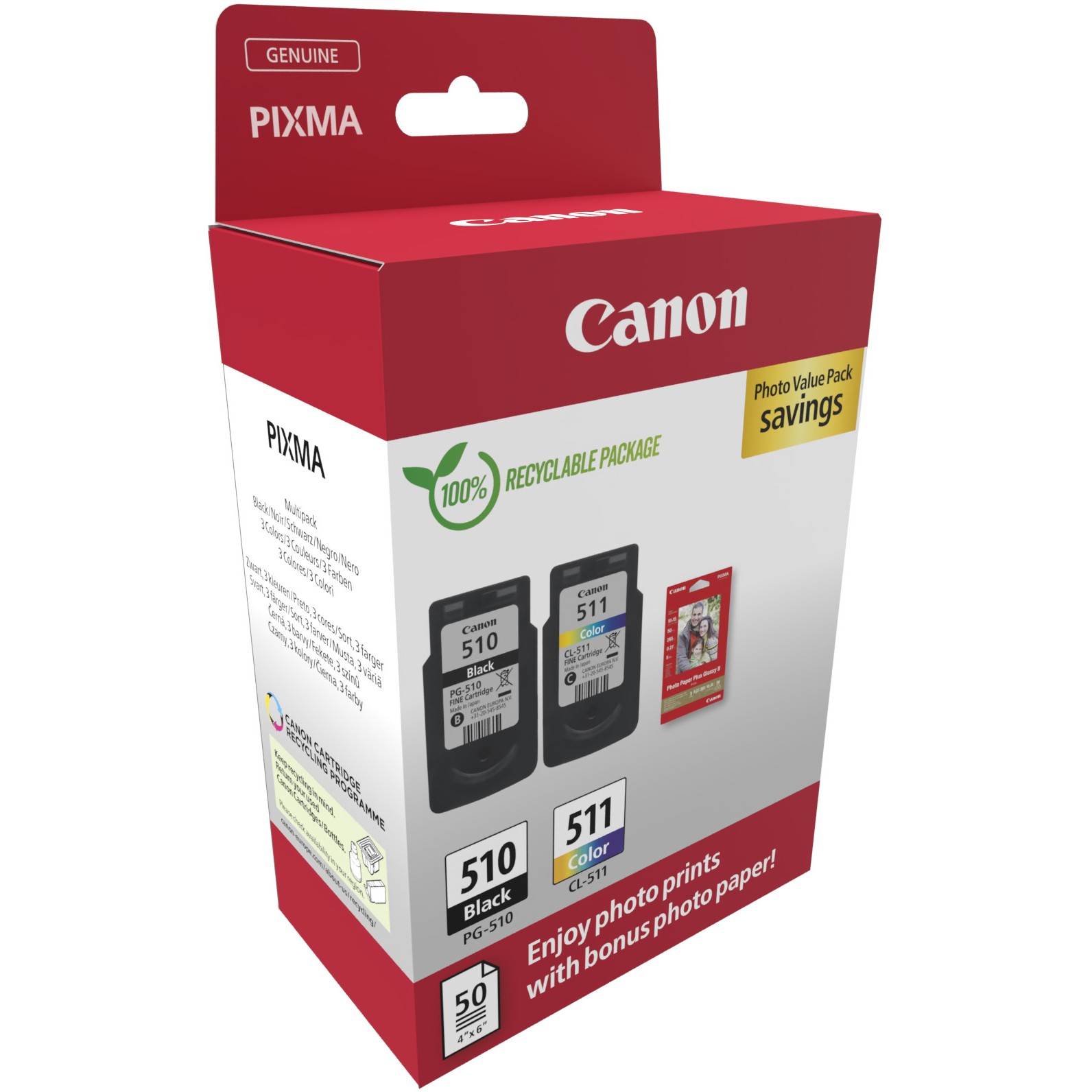CANON PG-510/CL-511 Ink Cartridge PVP