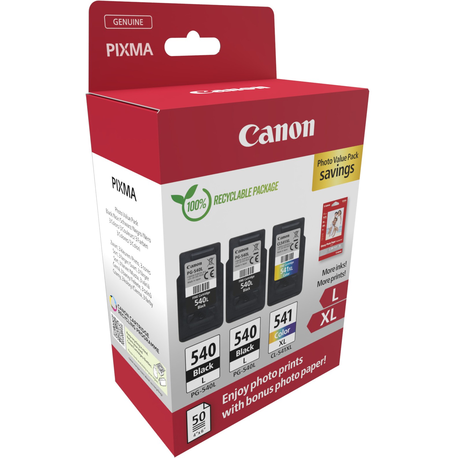 CANON PG-540Lx2/CL-541XL Ink Cartridge