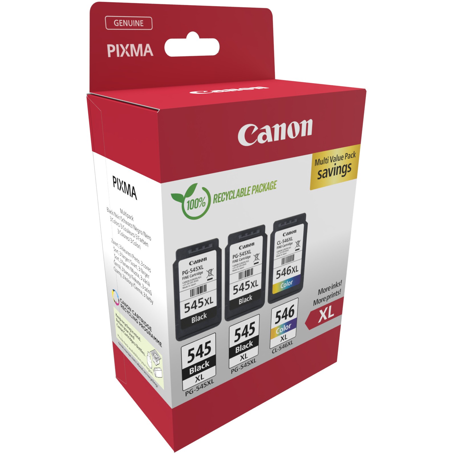 CANON PG-545XLx2/CL-546XL Ink Cartridge