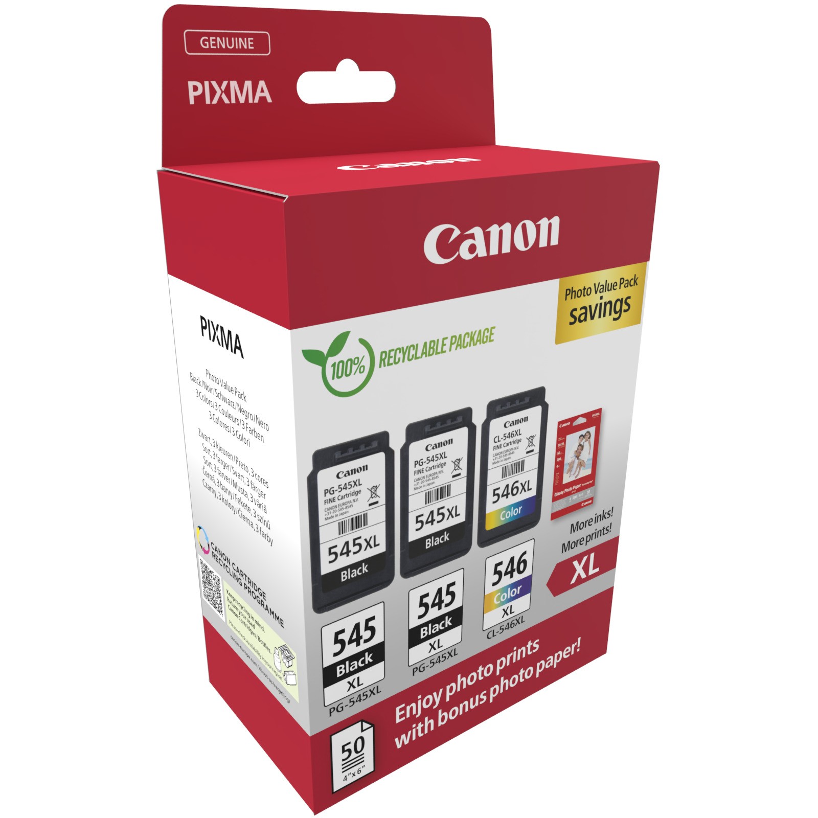 CANON PG-545XLx2/CL-546XL Ink Cartridge