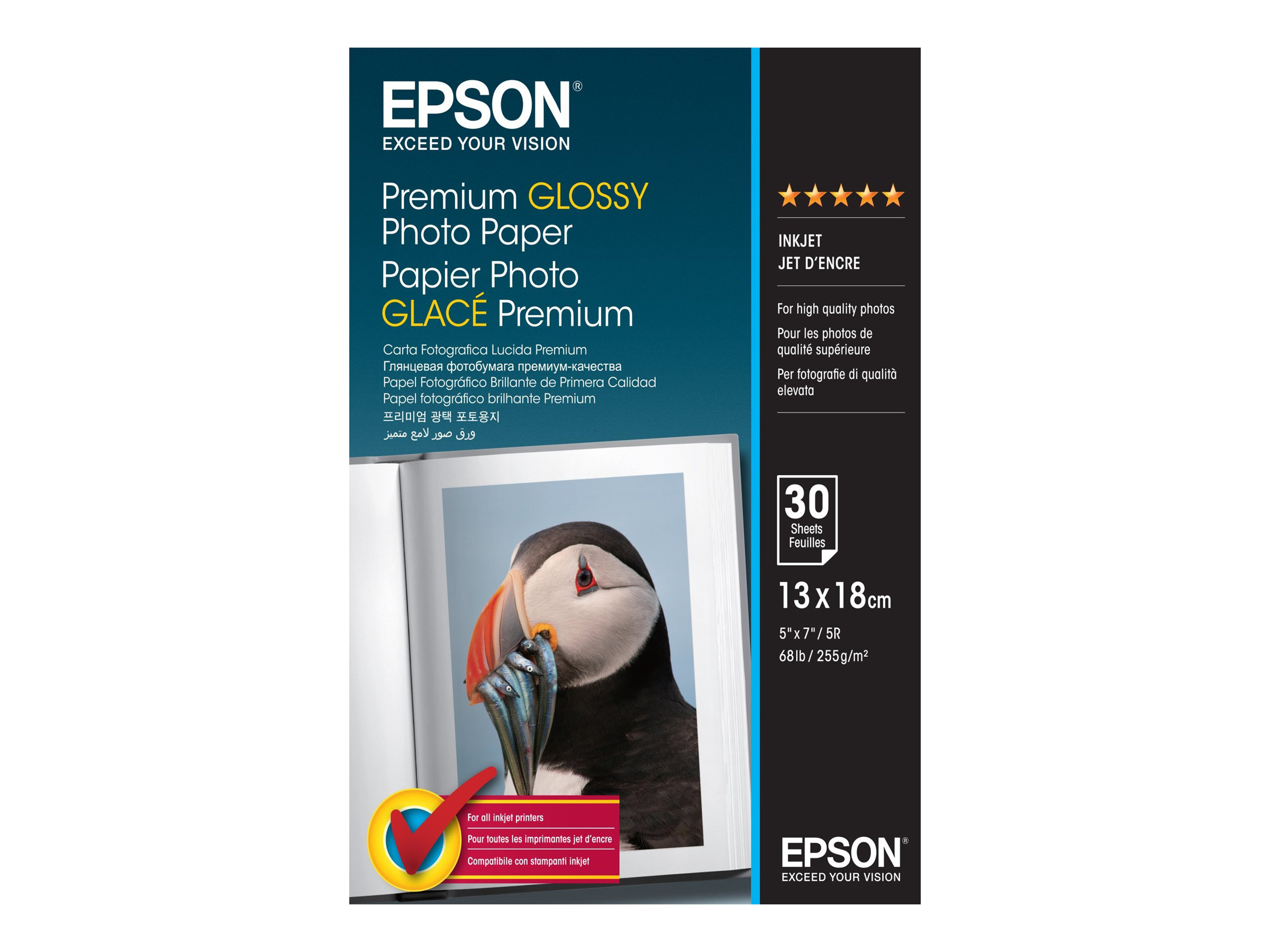 EPSON photopaper glossy premium 13x18