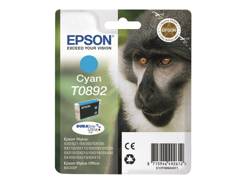 EPSON 1LB T0892 ink cartridge cyan low