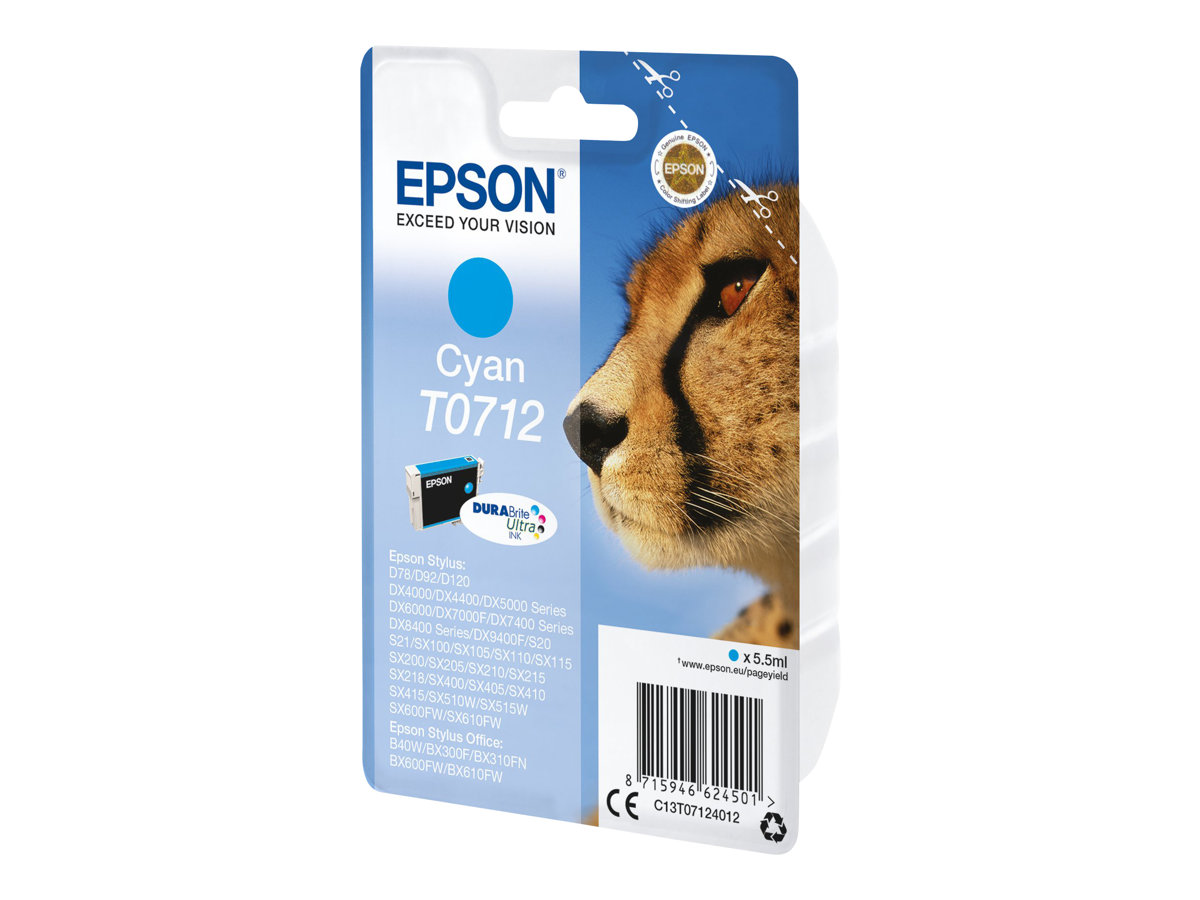 Patrone Epson T0712 cyan                               T0712
