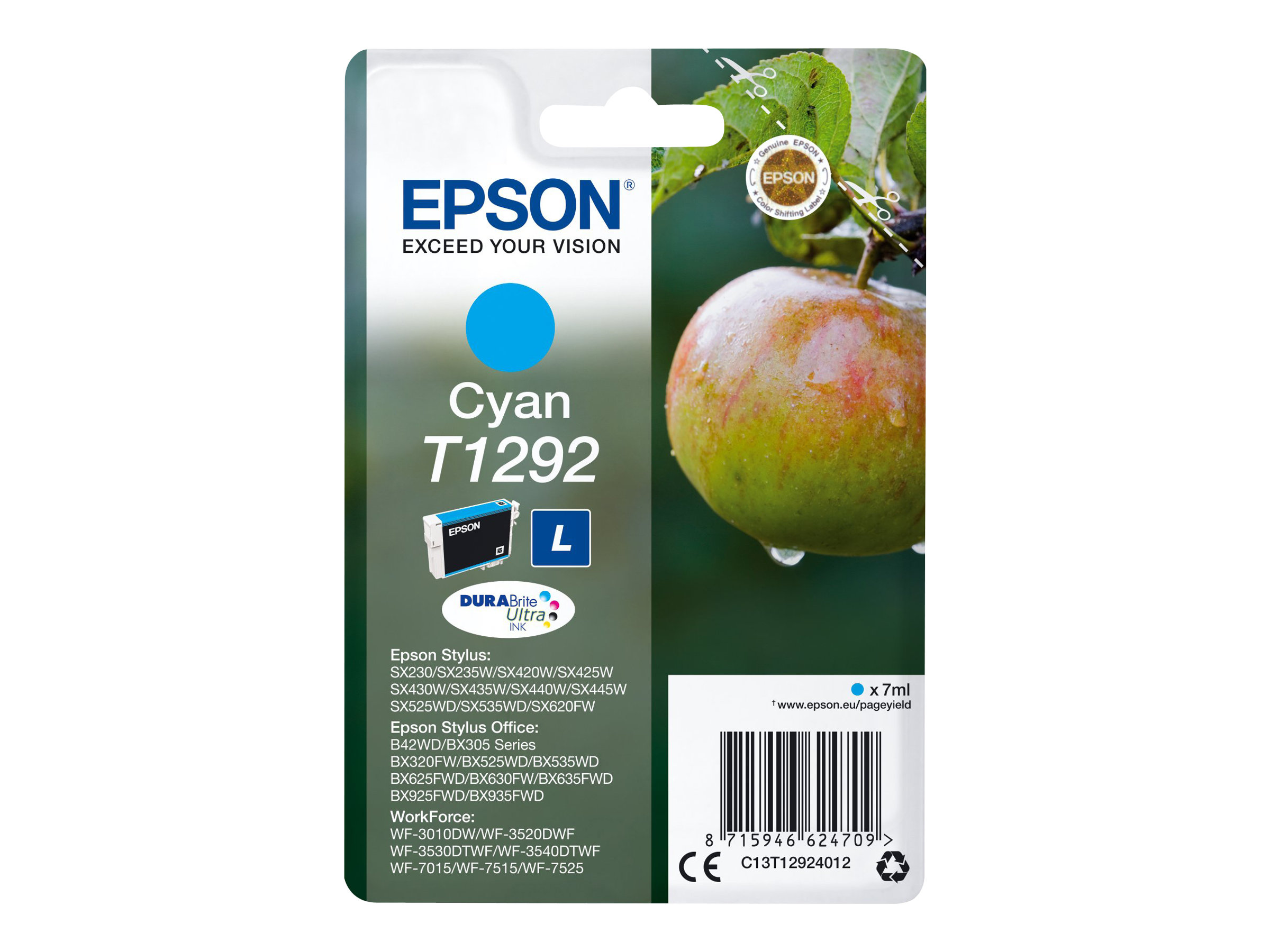 EPSON 1LB T1292 ink cartridge Cyan 7ml