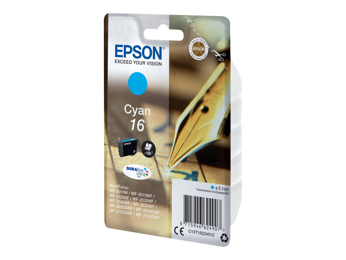 Epson Pen and crossword Singlepack Cyan 16 DURABrite Ultra Ink