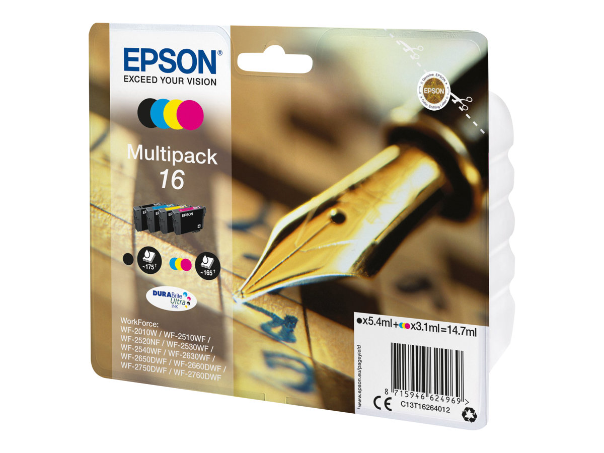 Patrone Epson 16 4er-Pack black + color                T1626