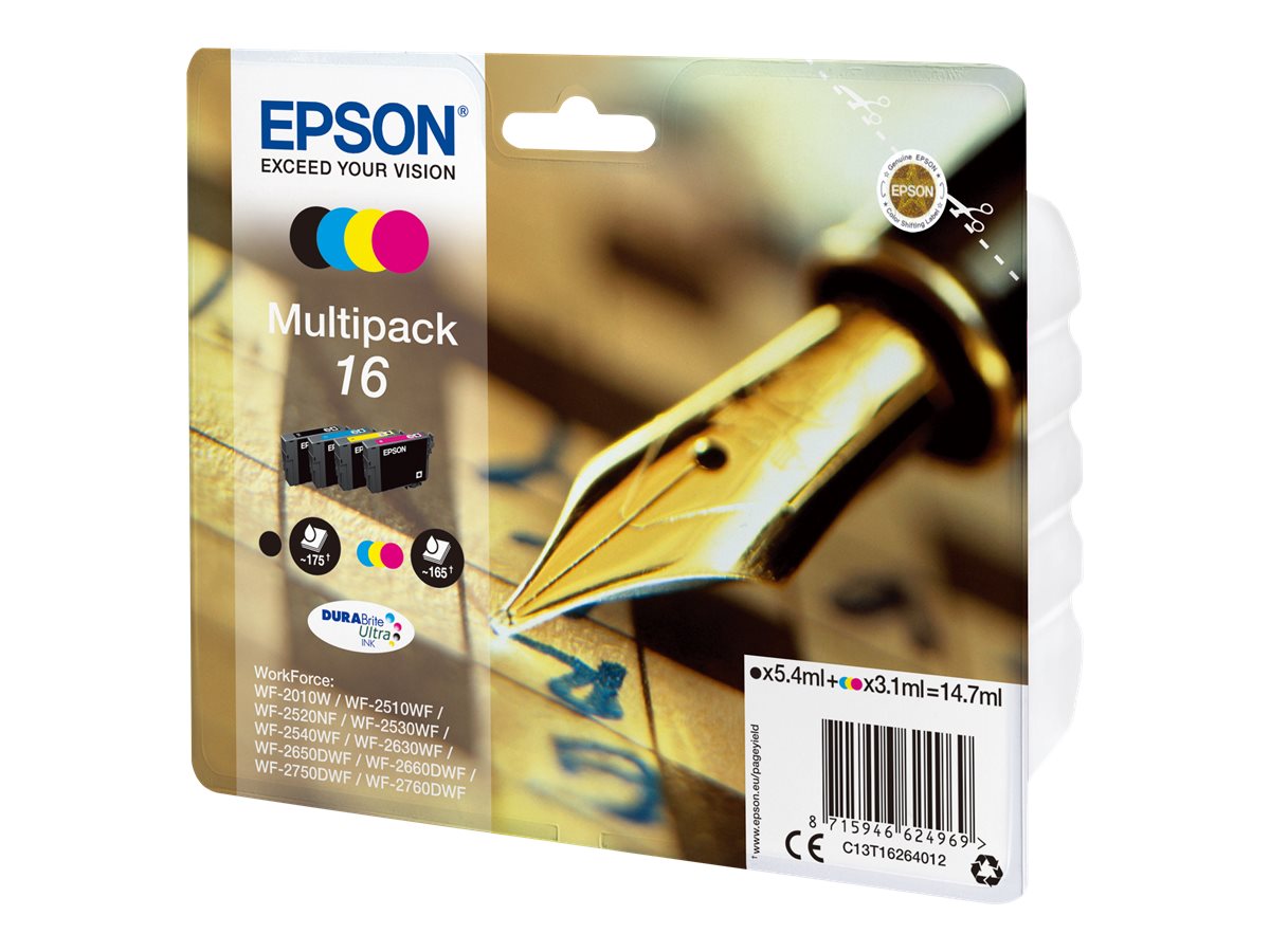 Patrone Epson 16 4er-Pack black + color                T1626